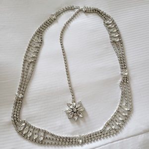 Vintage Crystal Rhinestone Evening Belt